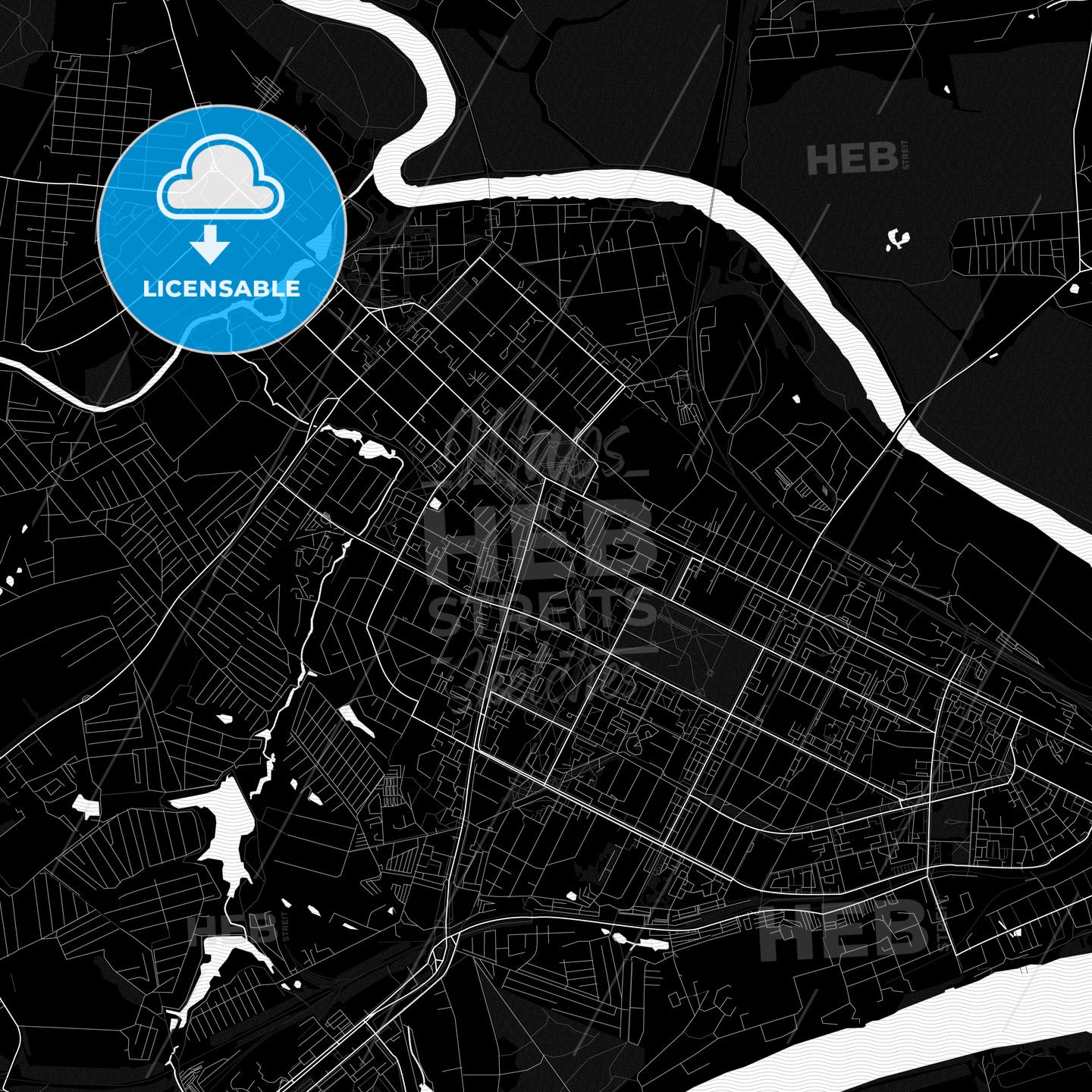 Kolomna, Russia PDF map