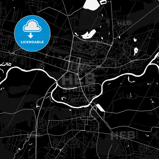 Konin, Poland PDF map