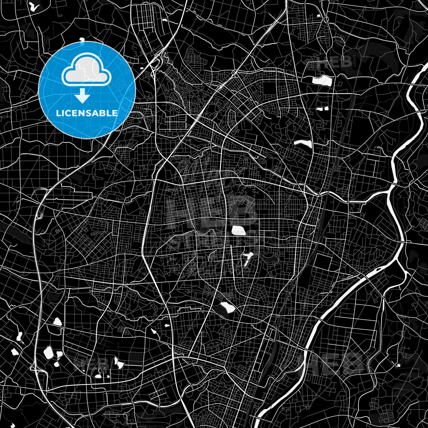 Kōriyama, Japan PDF map