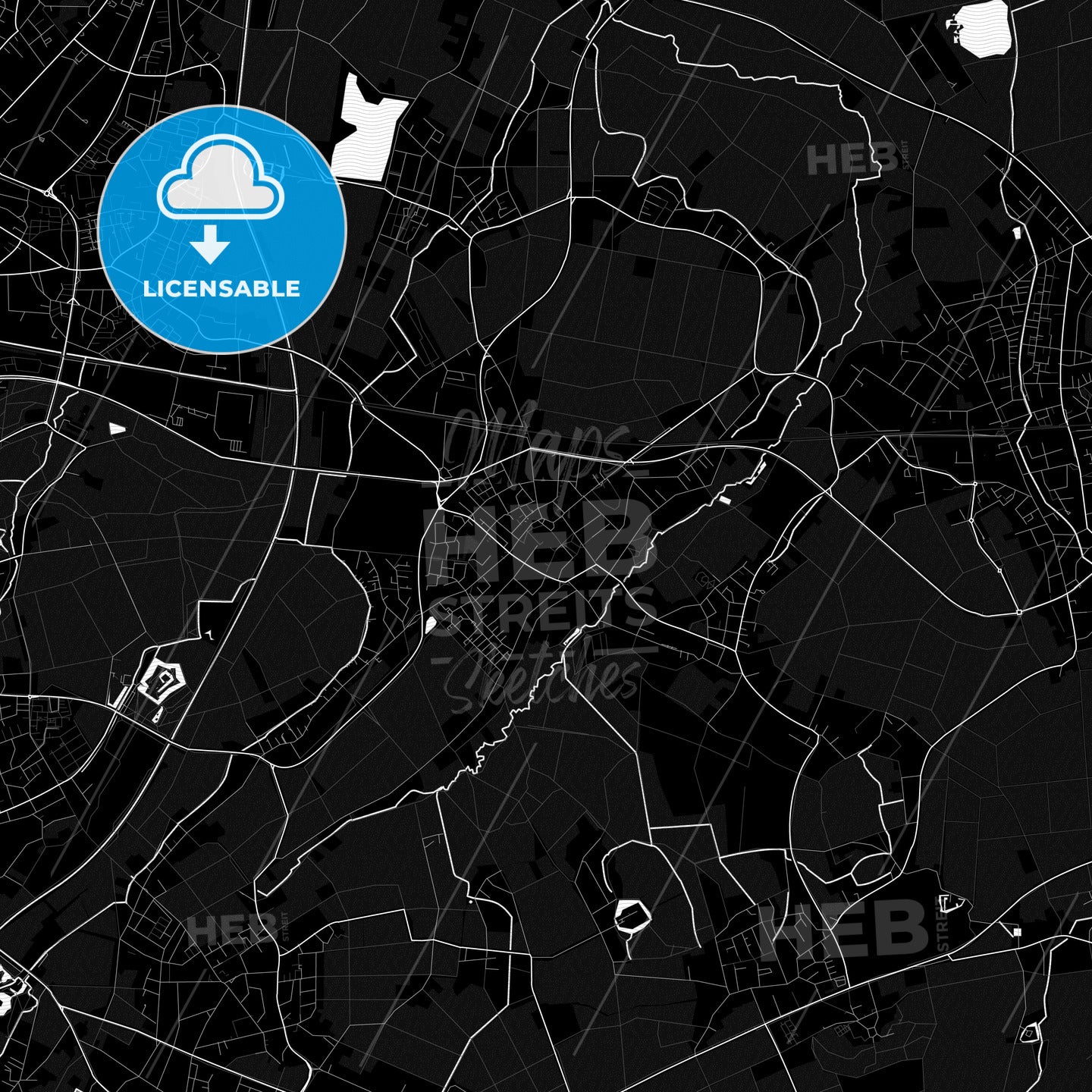 Korschenbroich, Germany PDF map