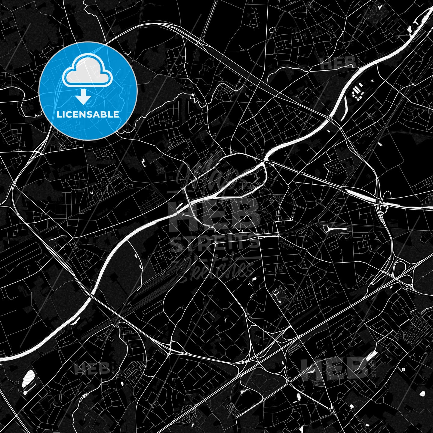 Kortrijk, Belgium PDF map