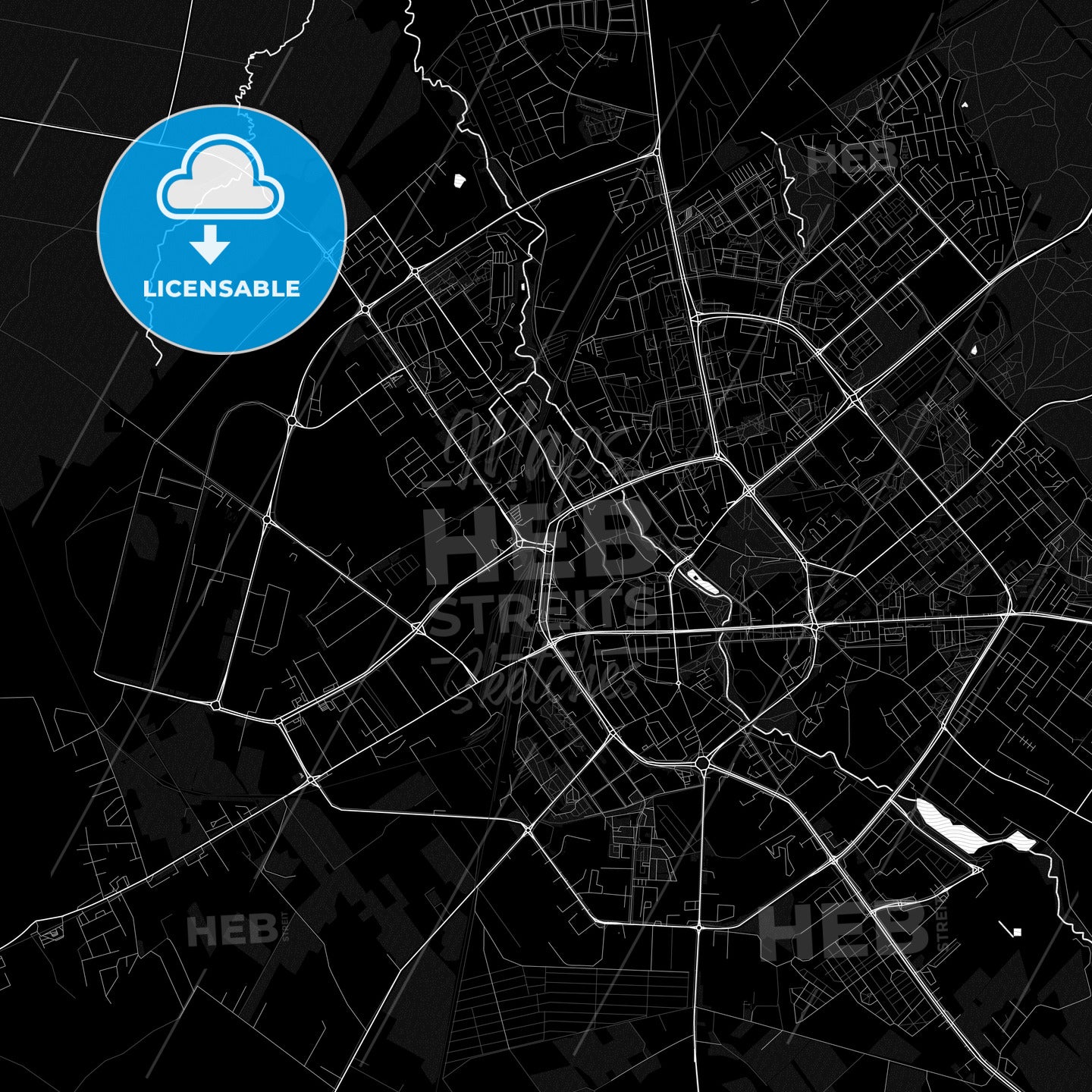 Koszalin, Poland PDF map