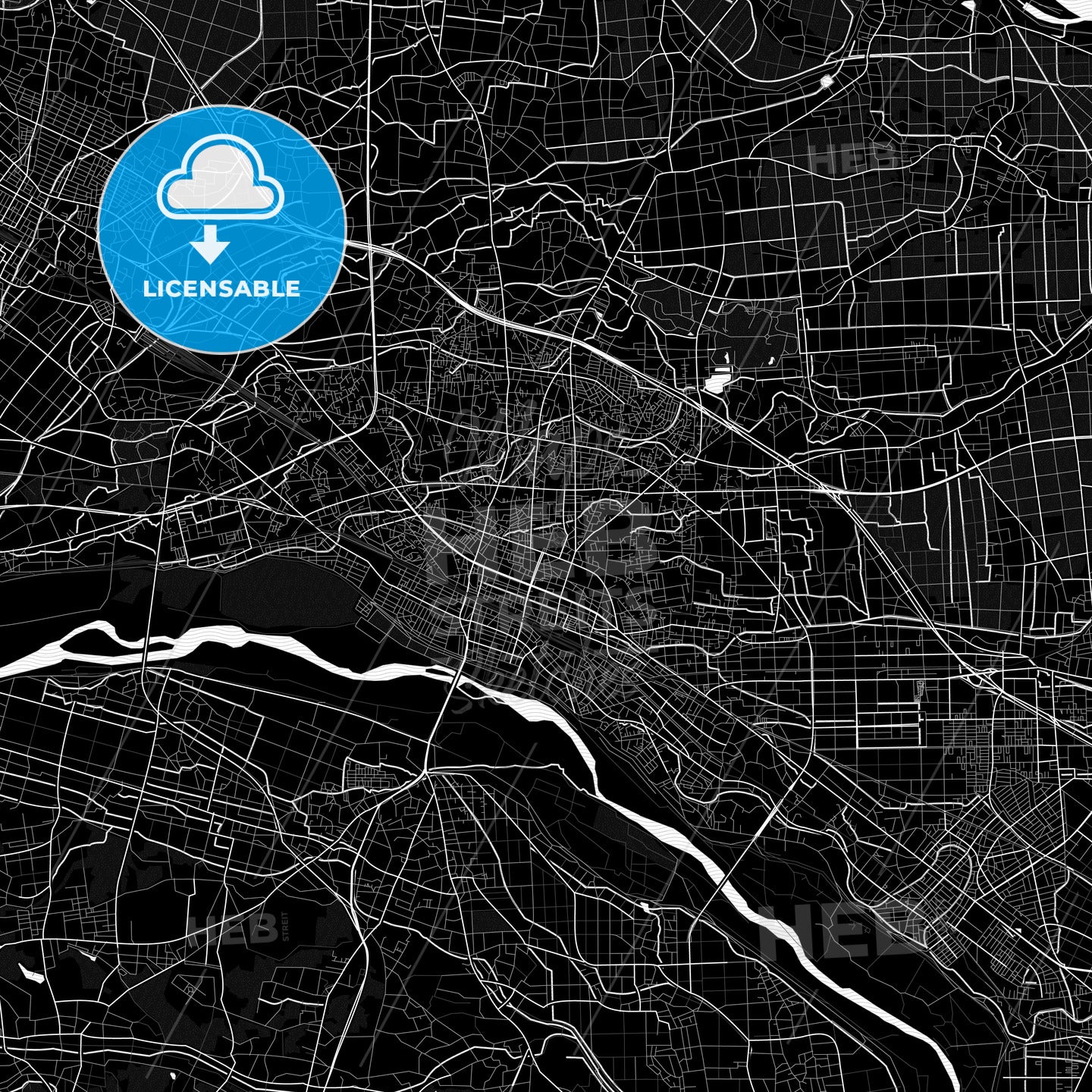 Kumagaya, Japan PDF map