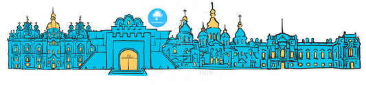 Kyiv, Ukraine, Colored Panorama – instant download