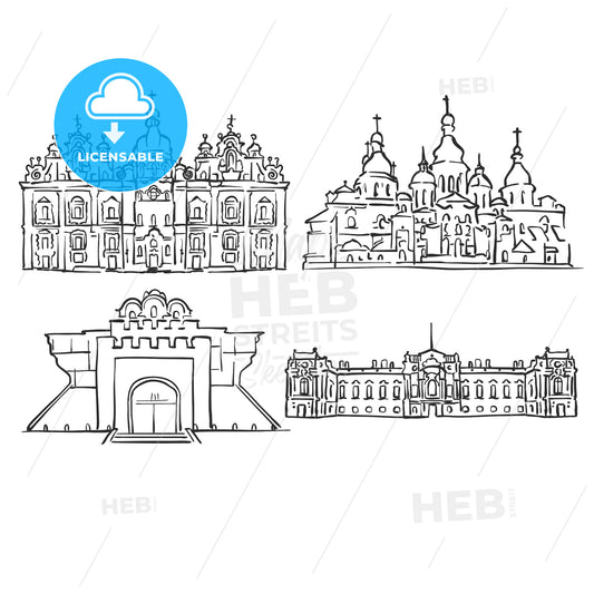 Kyiv, Ukraine, Famous Buildings – instant download