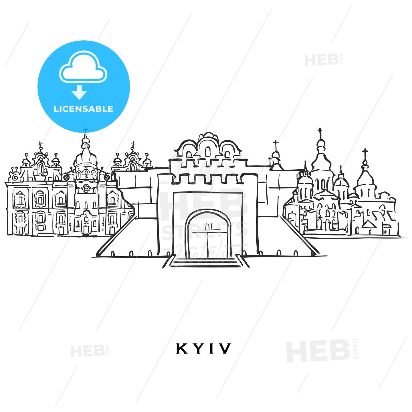 Kyiv Ukraine famous architecture – instant download