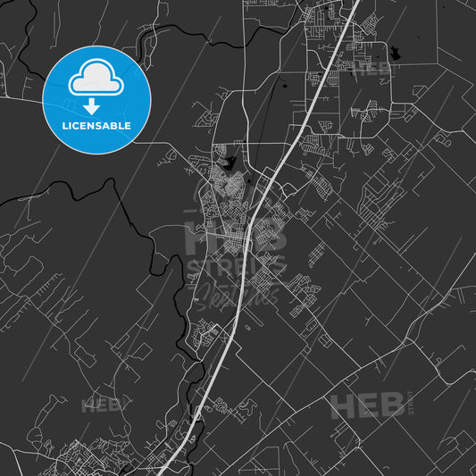 Kyle, Texas - Area Map - Dark