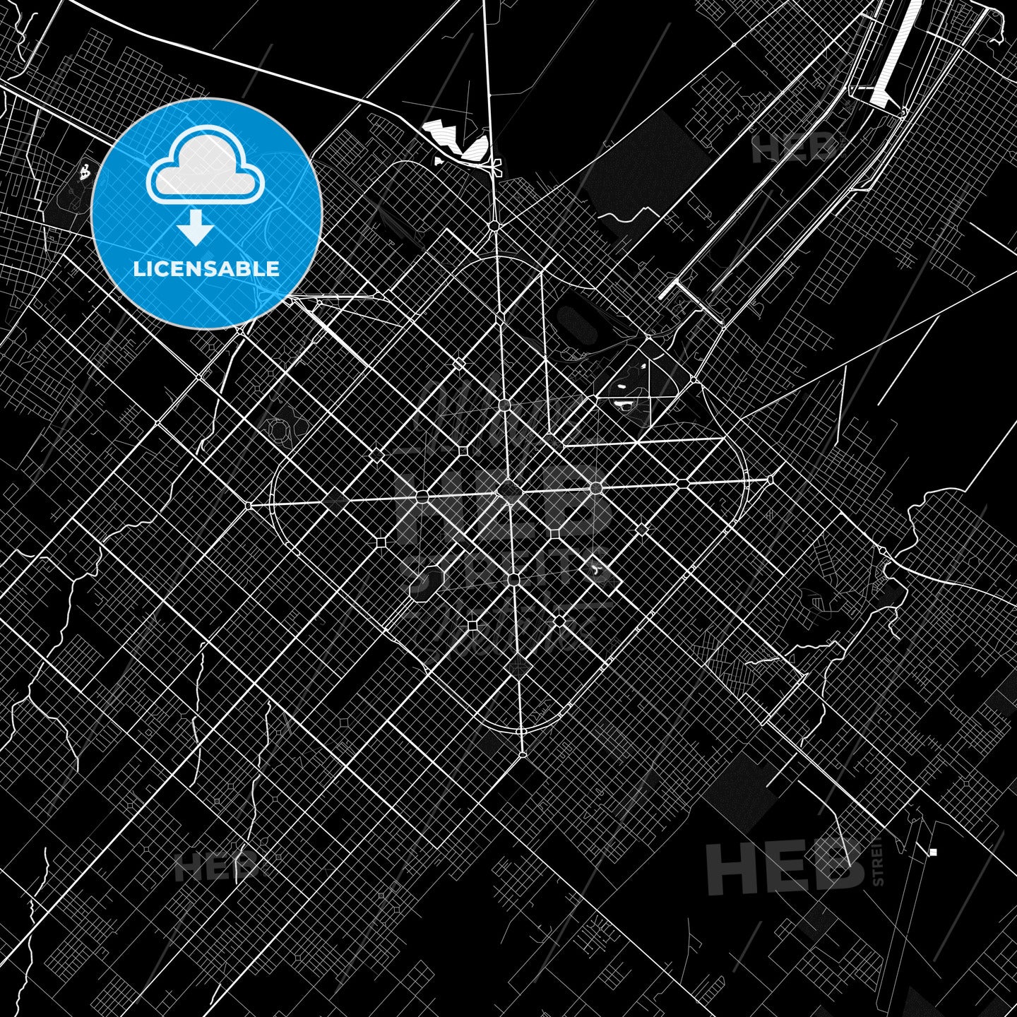 La Plata, Argentina PDF map
