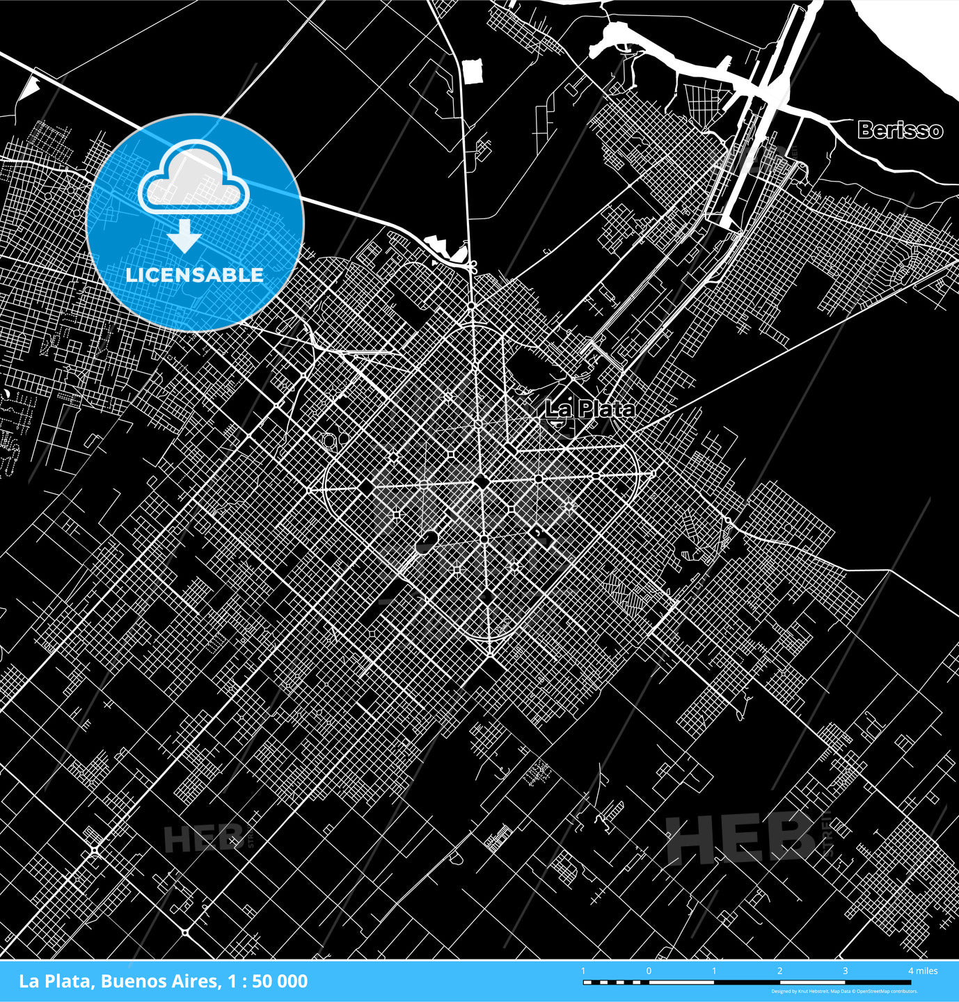 La Plata, Buenos Aires, Argentina map