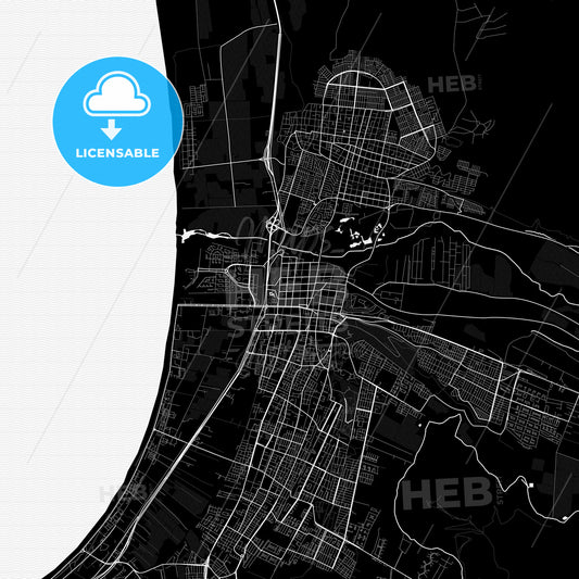 La Serena, Chile PDF map