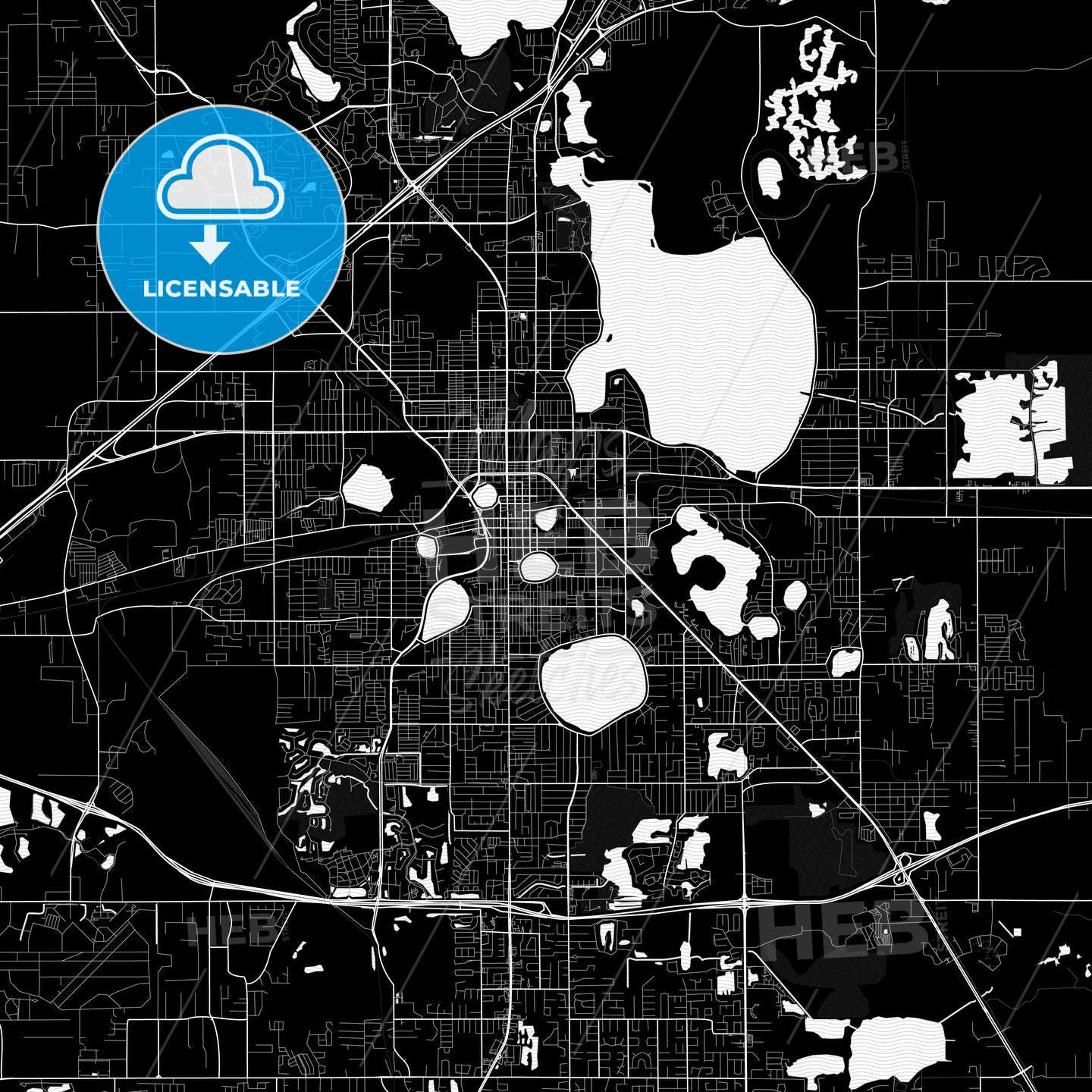Lakeland, Florida, United States, PDF map