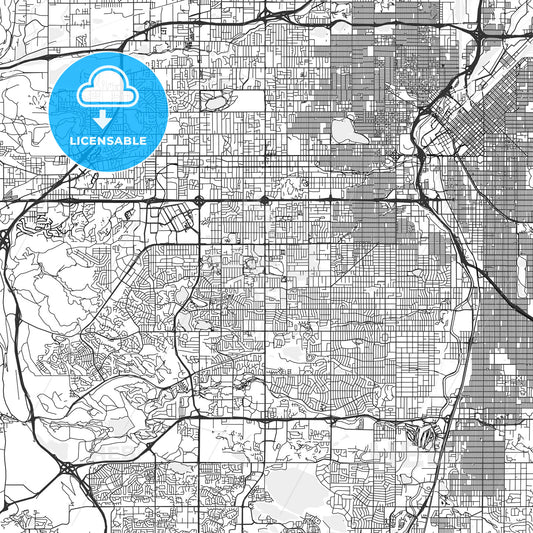 Lakewood, Colorado - Area Map - Light
