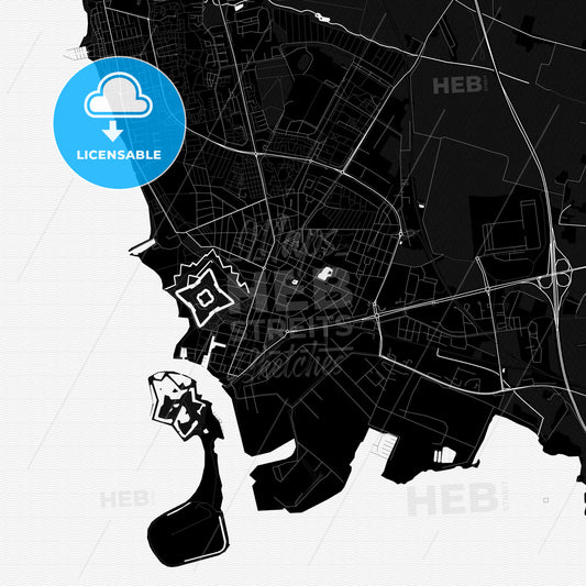 Landskrona, Sweden PDF map