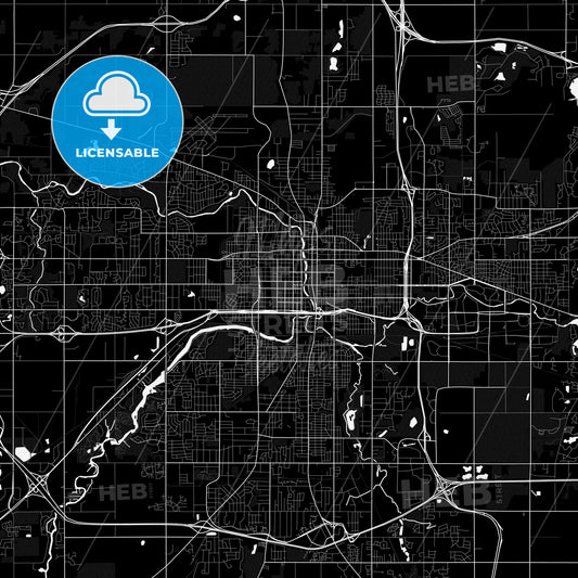 Lansing, Michigan, United States, PDF map