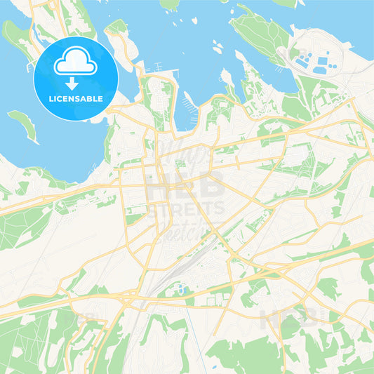 Lappeenranta, Finland Vector Map - Classic Colors