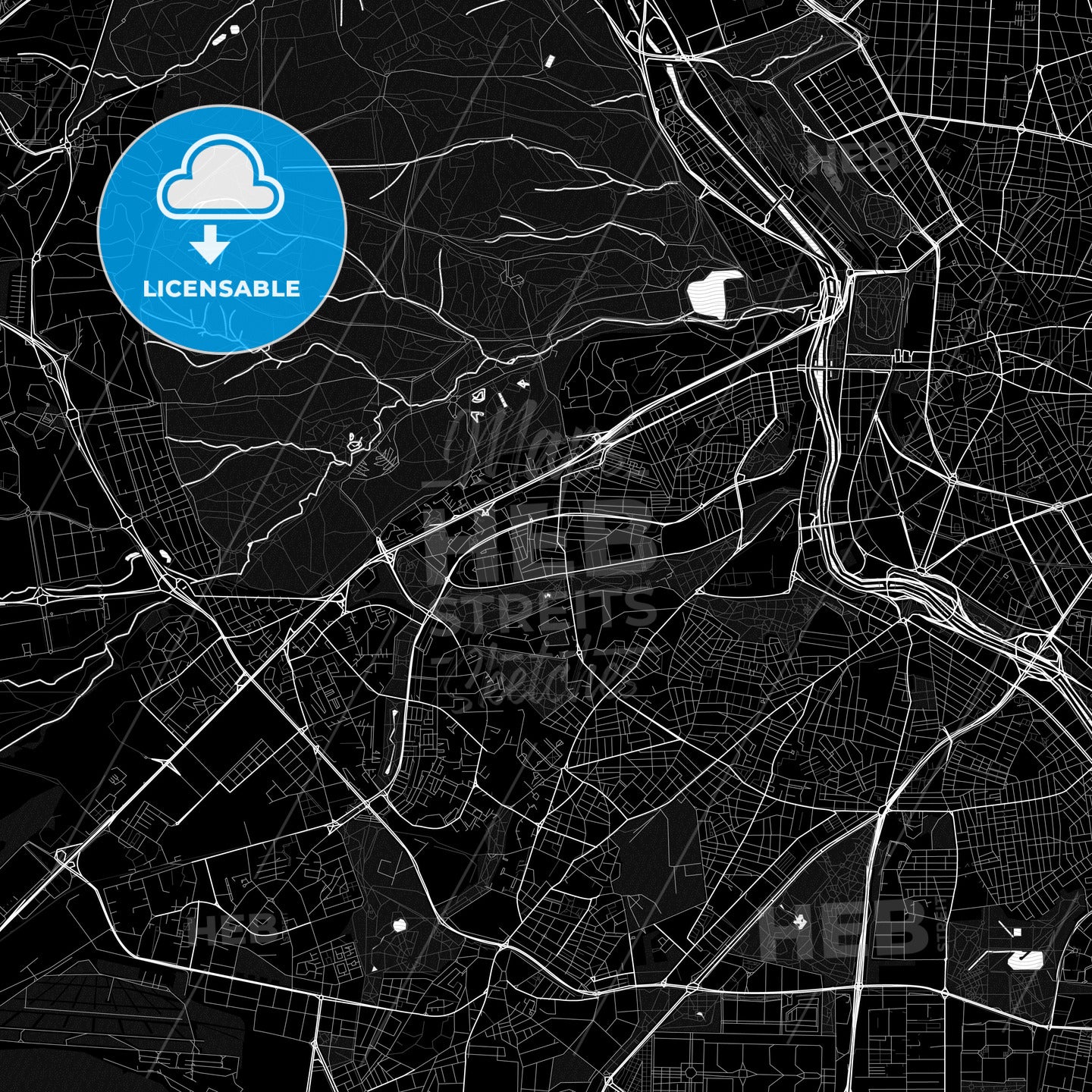 Latina, Spain PDF map