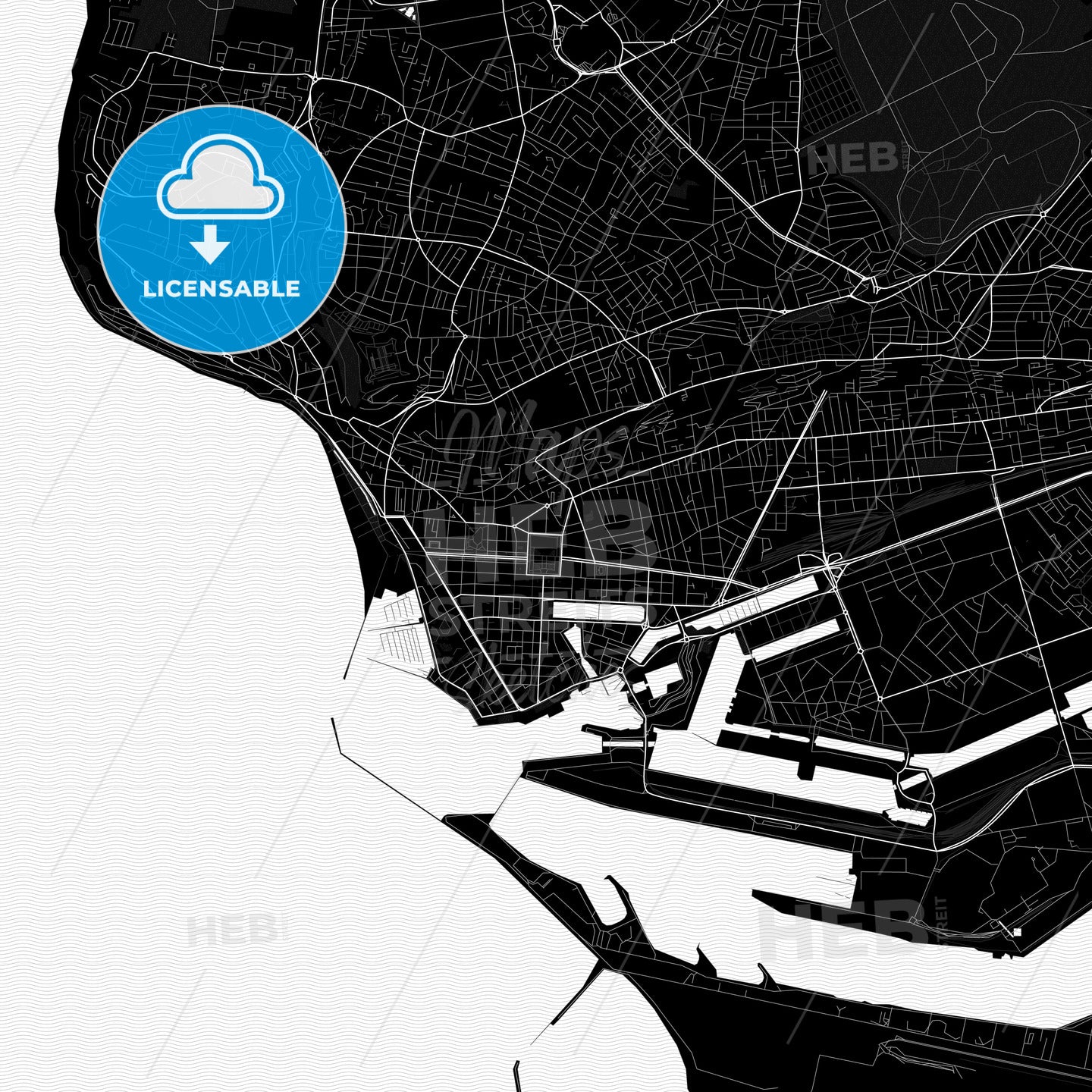 Le Havre, France PDF map