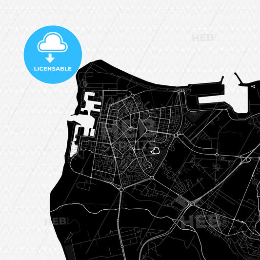 Le Port, France PDF map