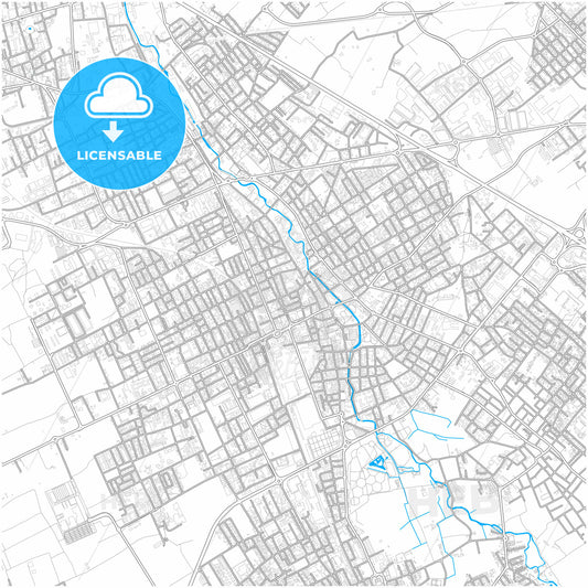 Legnano, Lombardy, Italy, city map with high quality roads.