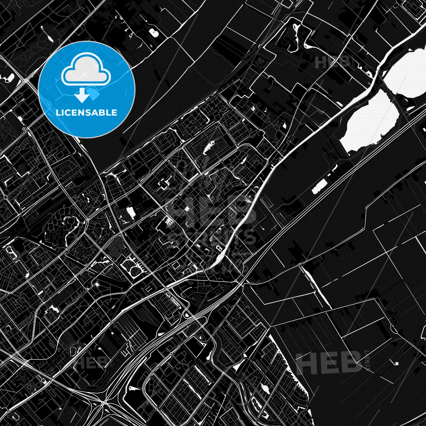 Leidschendam-Voorburg, Netherlands PDF map