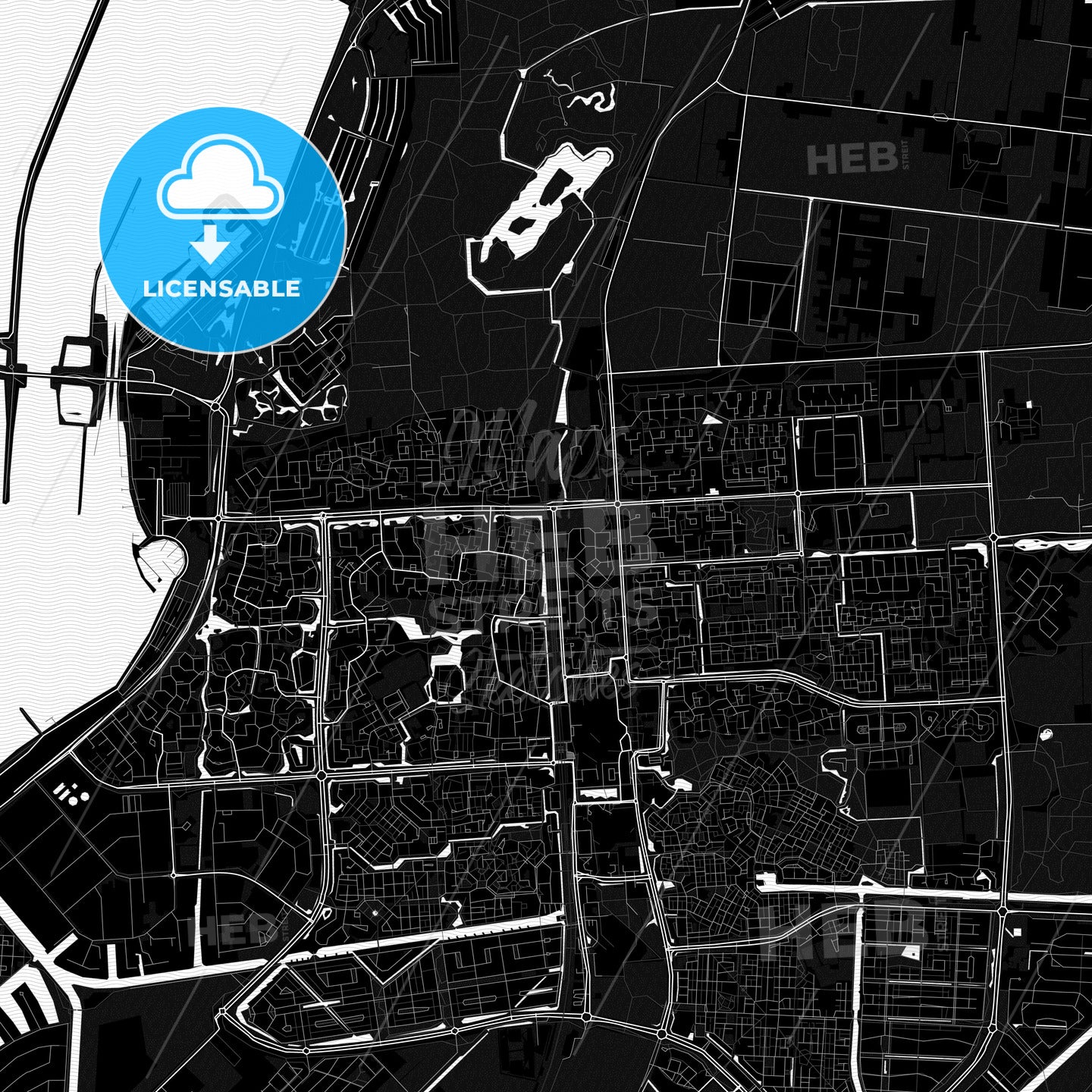 Lelystad, Netherlands PDF map