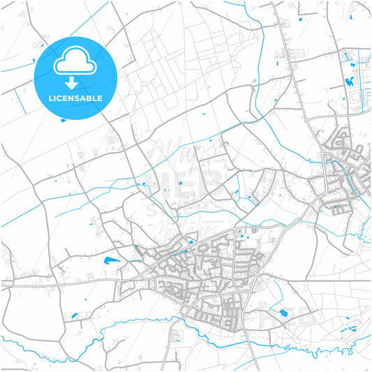 Leudal, Limburg, Netherlands, city map with high quality roads.
