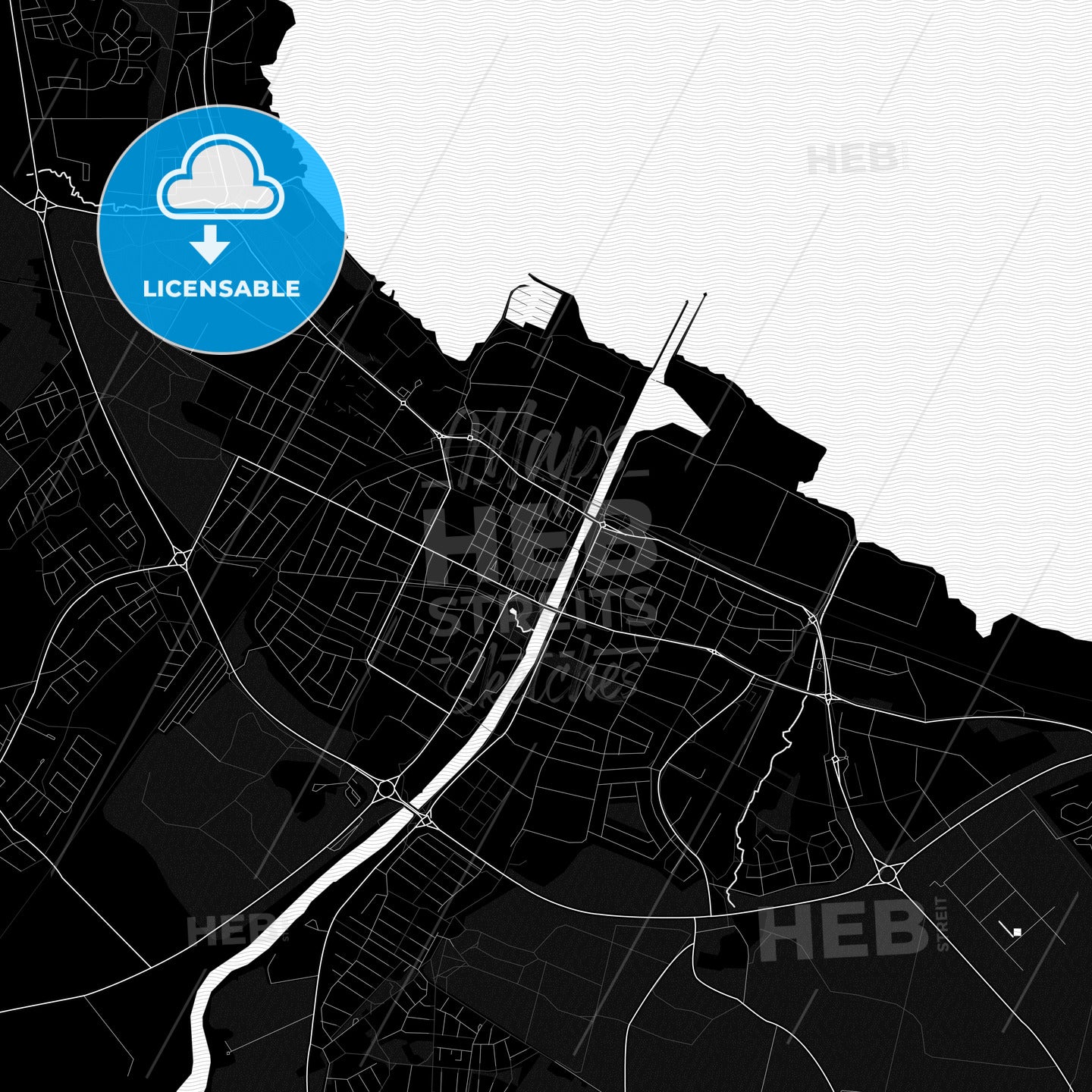 Lidköping, Sweden PDF map