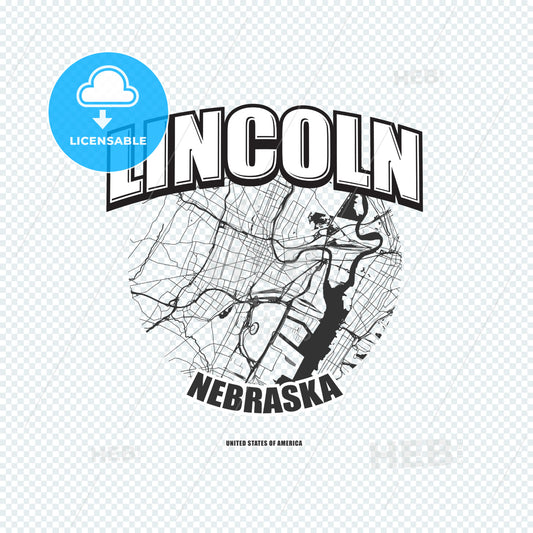 Lincoln, Nebraska, logo artwork – instant download