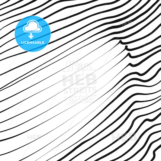Line art wavy pattern – instant download