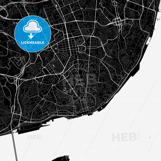 Lisbon, Portugal PDF map