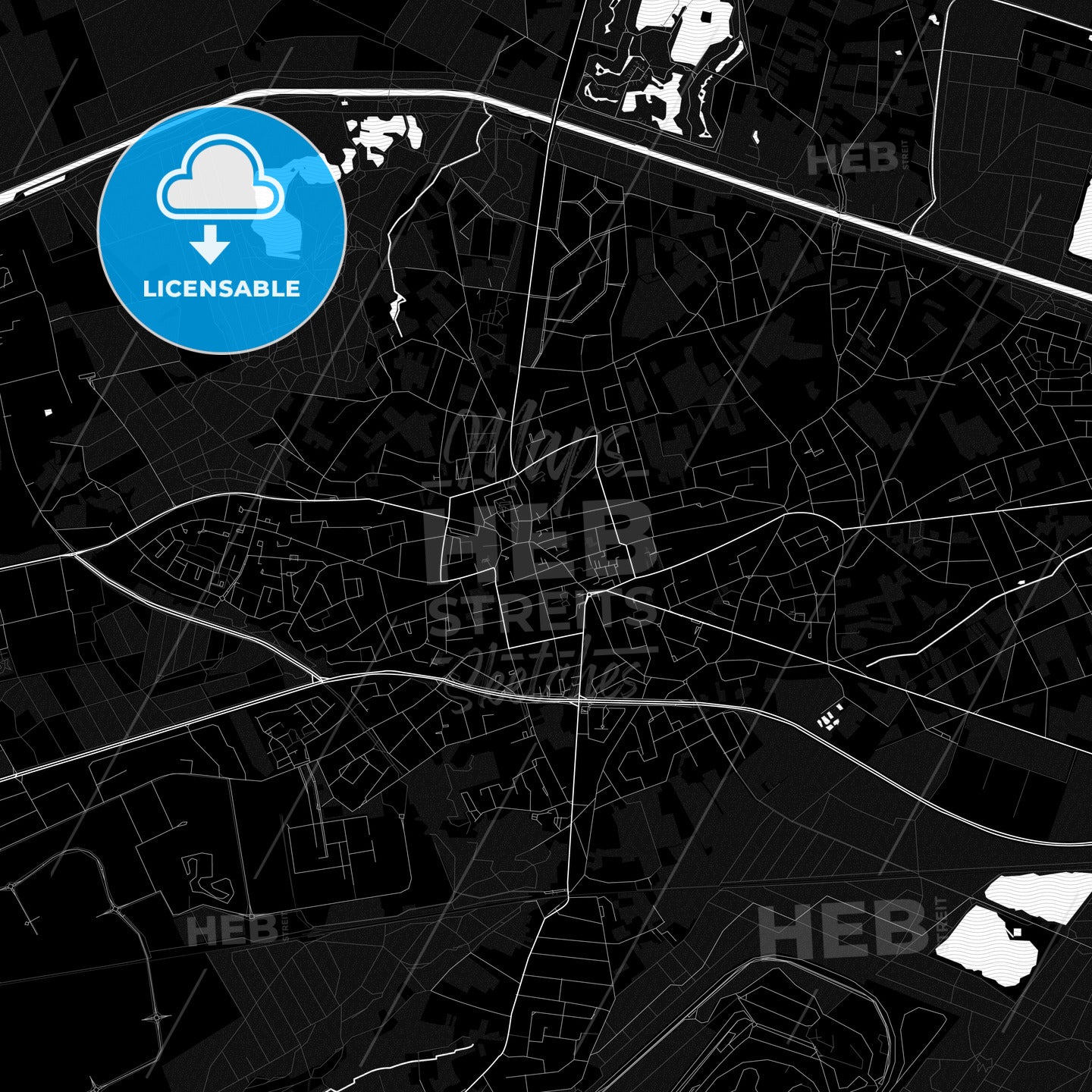 Lommel, Belgium PDF map