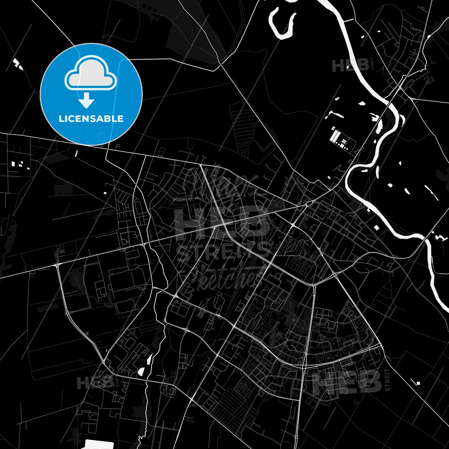 Łomża, Poland PDF map