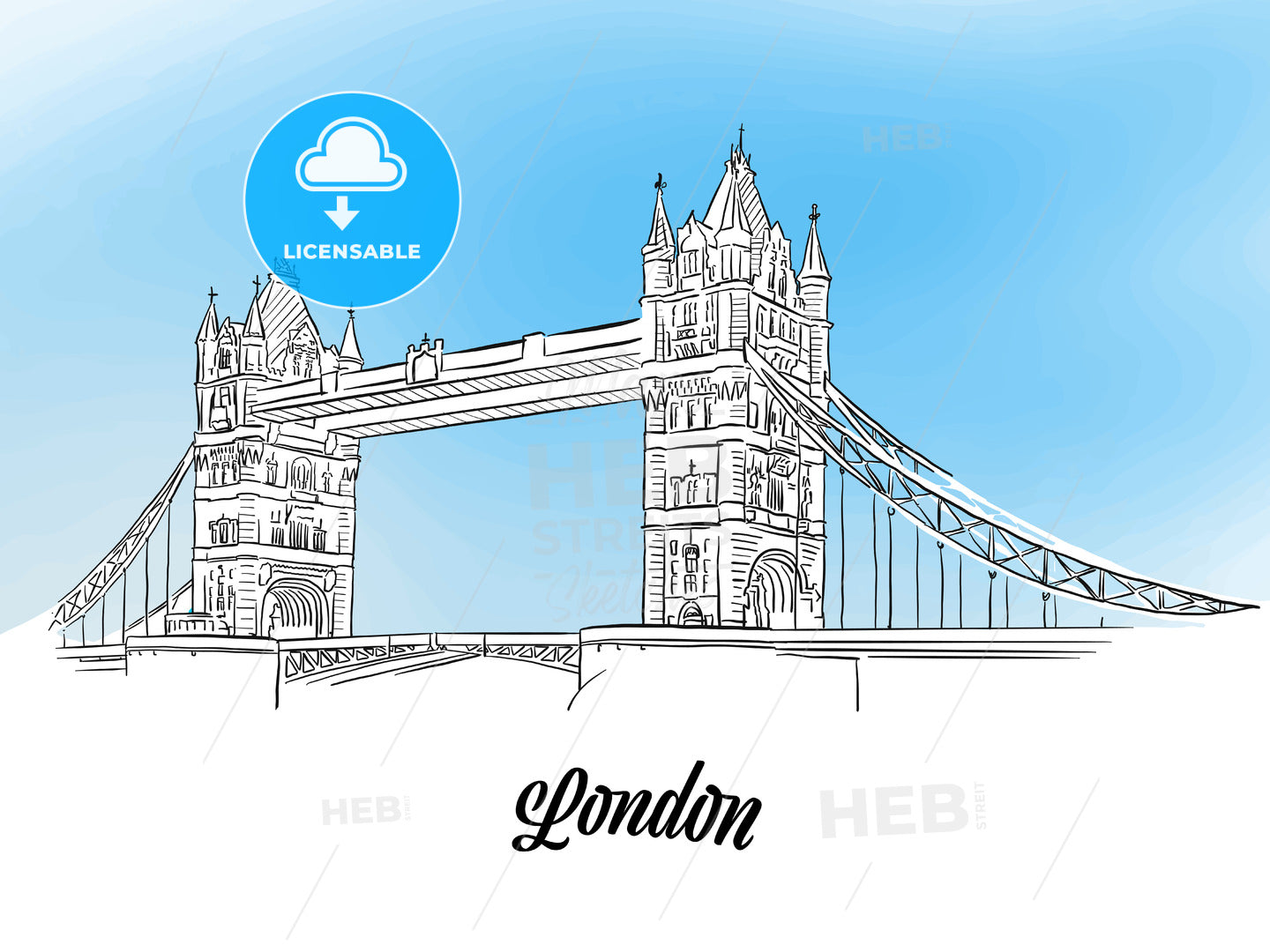 London Tower Bridge Banner – HEBSTREITS