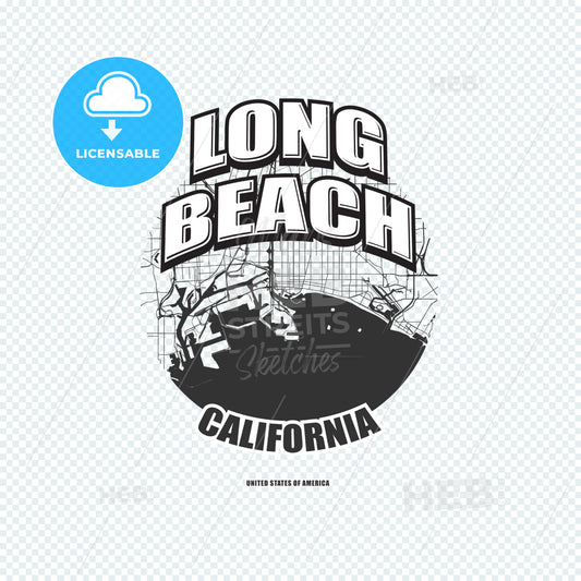Long Beach, California, logo artwork – instant download