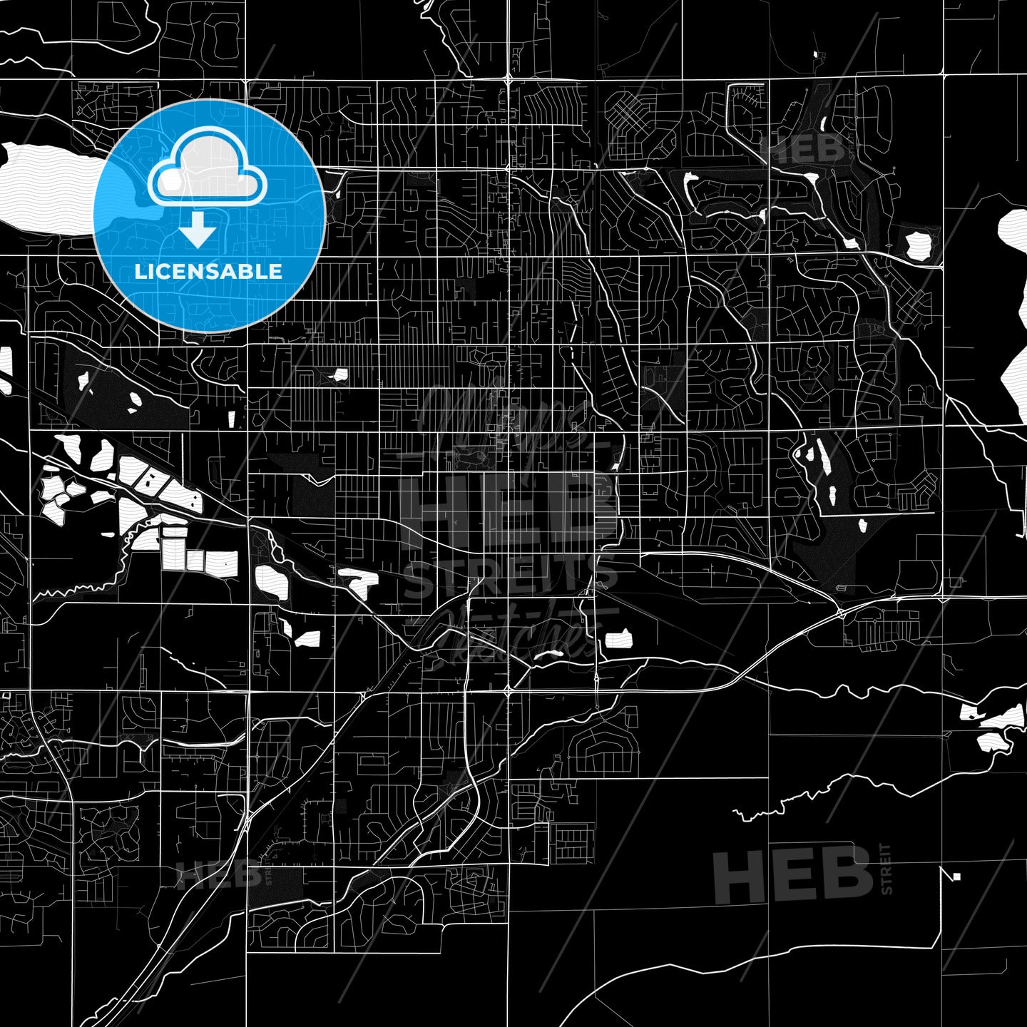 Longmont, Colorado, United States, PDF map