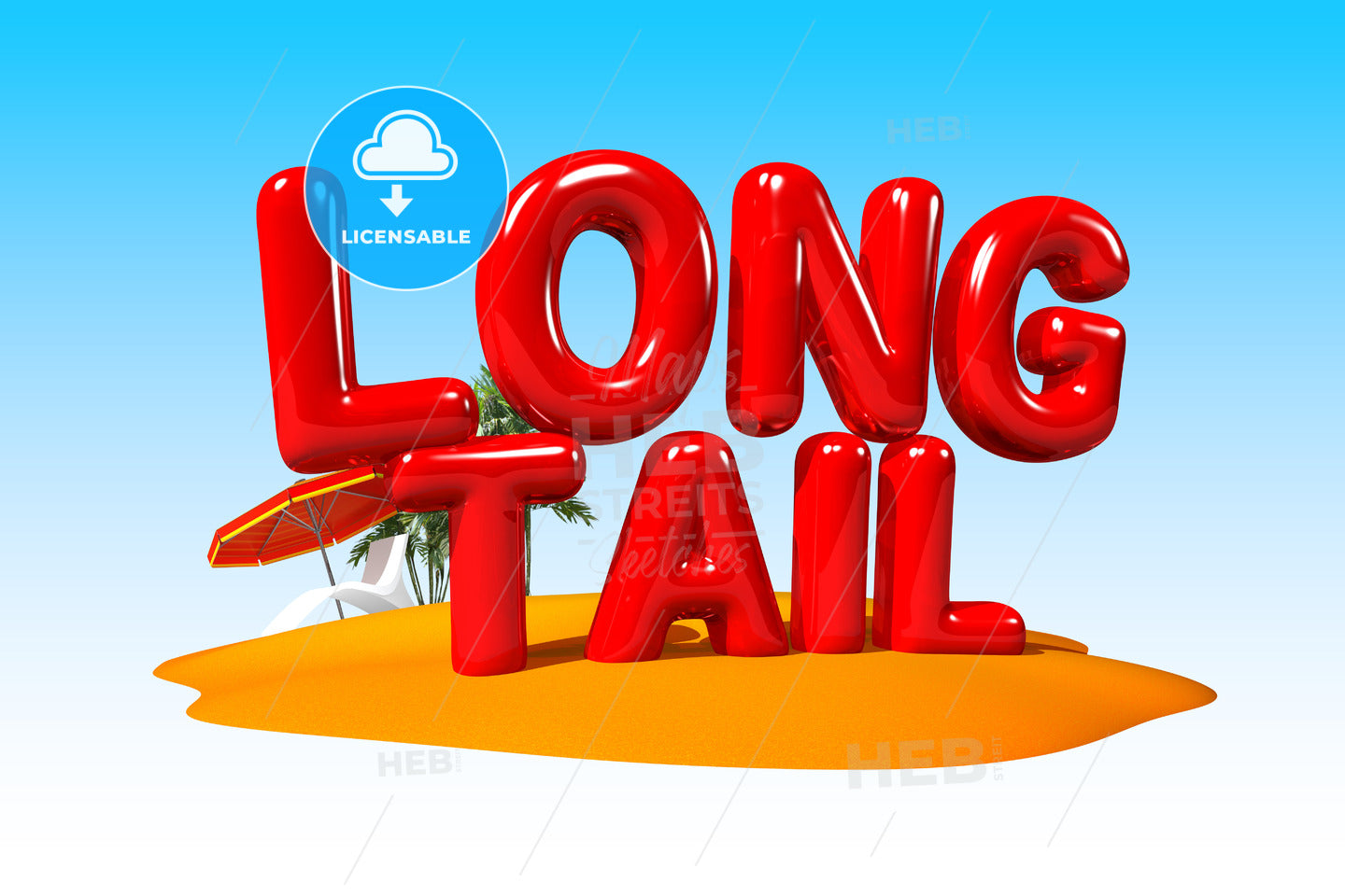 Longtail Buzzword on Island – instant download