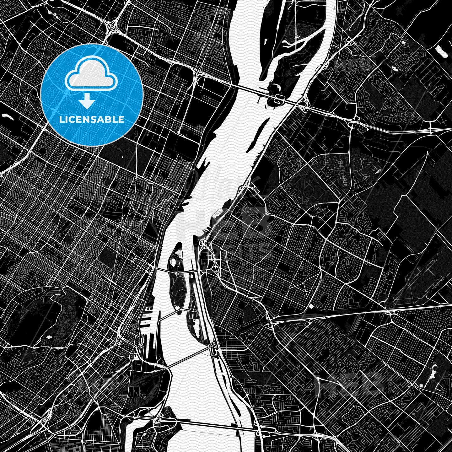 Longueuil, Canada PDF map