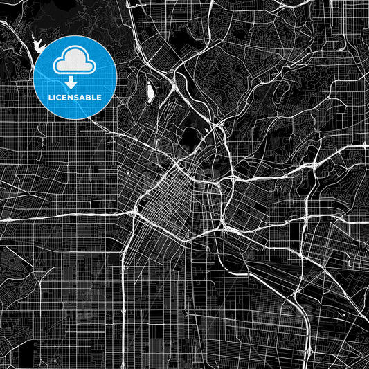 Los Angeles, California, United States, PDF map