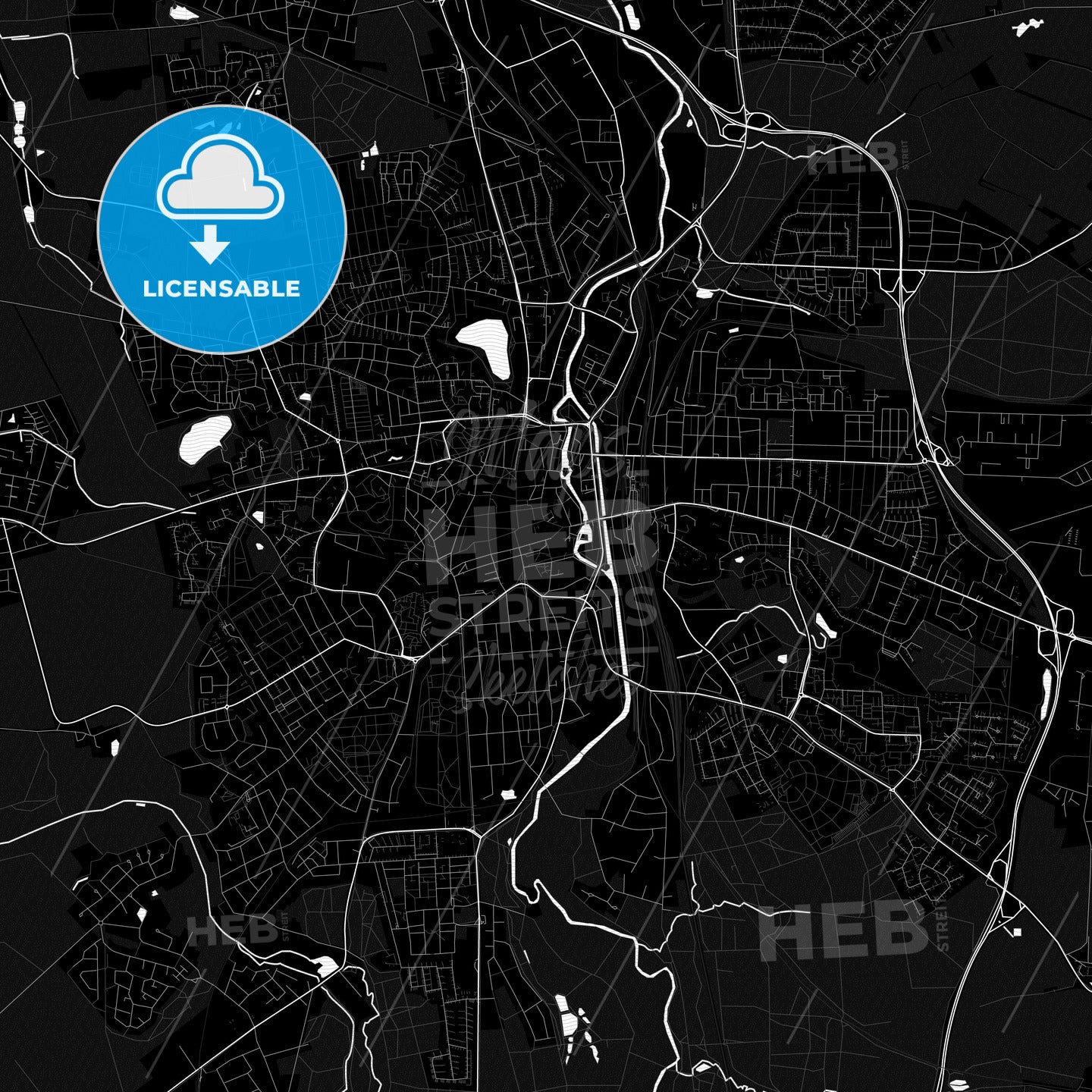 Luneburg, Germany PDF map