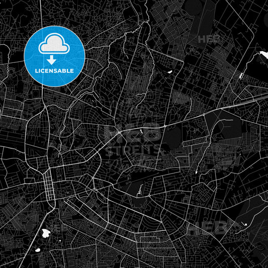 Lusaka, Zambia PDF map