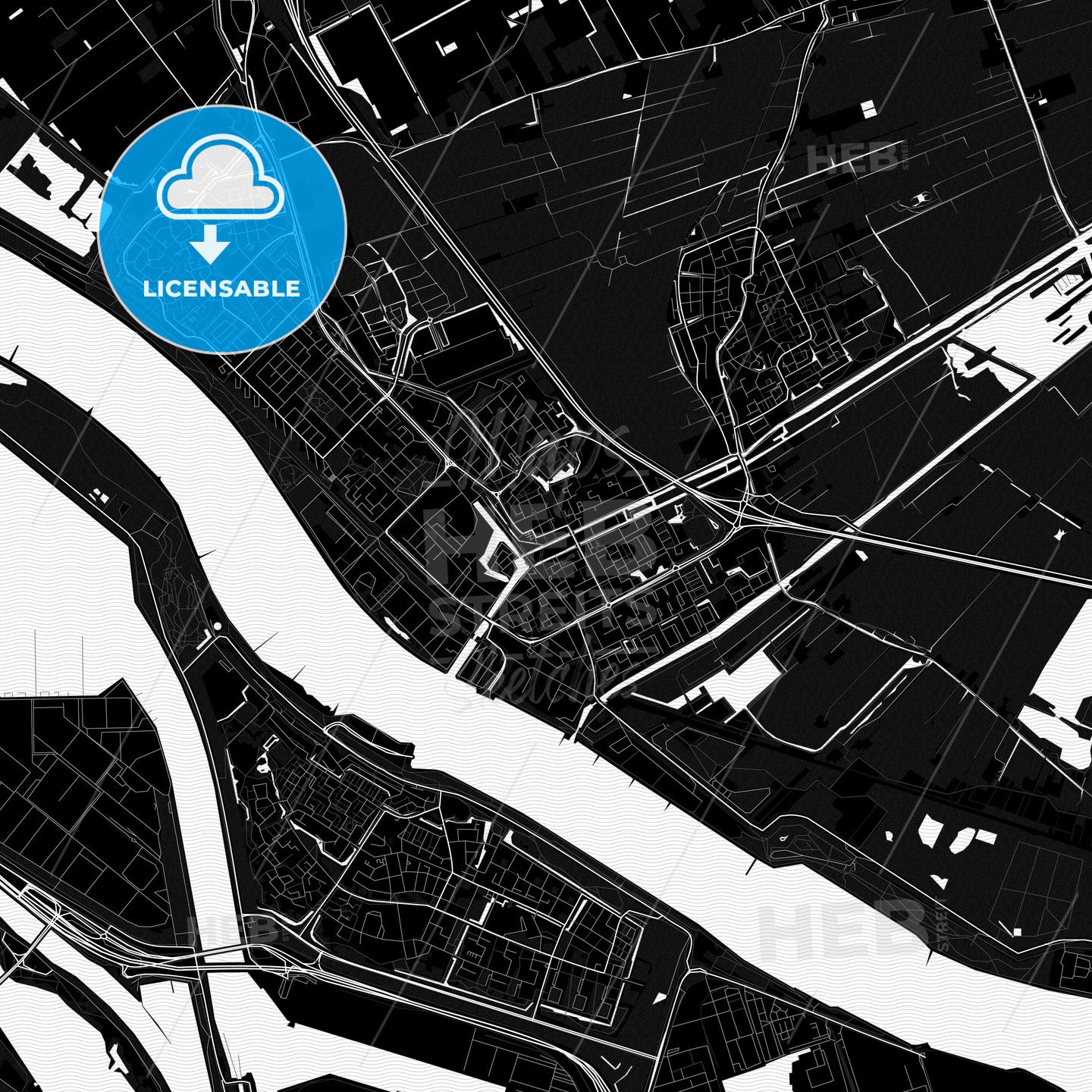 Maassluis, Netherlands PDF map