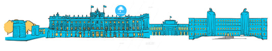 Madrid Colored Panorama – instant download
