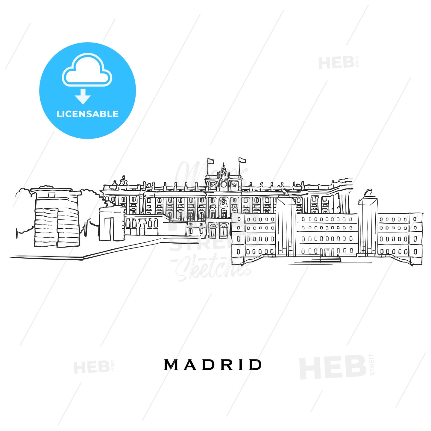 Madrid Spain famous architecture – instant download