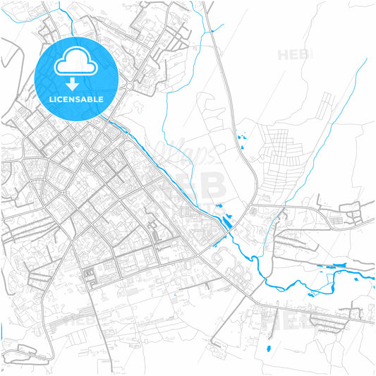 Magadan, Magadan Oblast, Russia, city map with high quality roads.