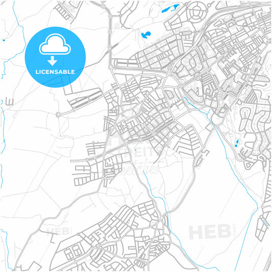 Mairena del Aljarafe, 41927, Spain, city map with high quality roads.