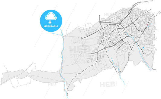 Mairena del Aljarafe, 41927, Spain, high quality vector map