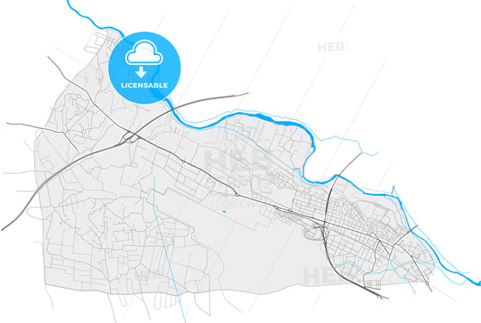 Manises, València, Spain, high quality vector map