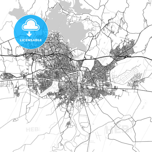 Map of Adana, Turkey