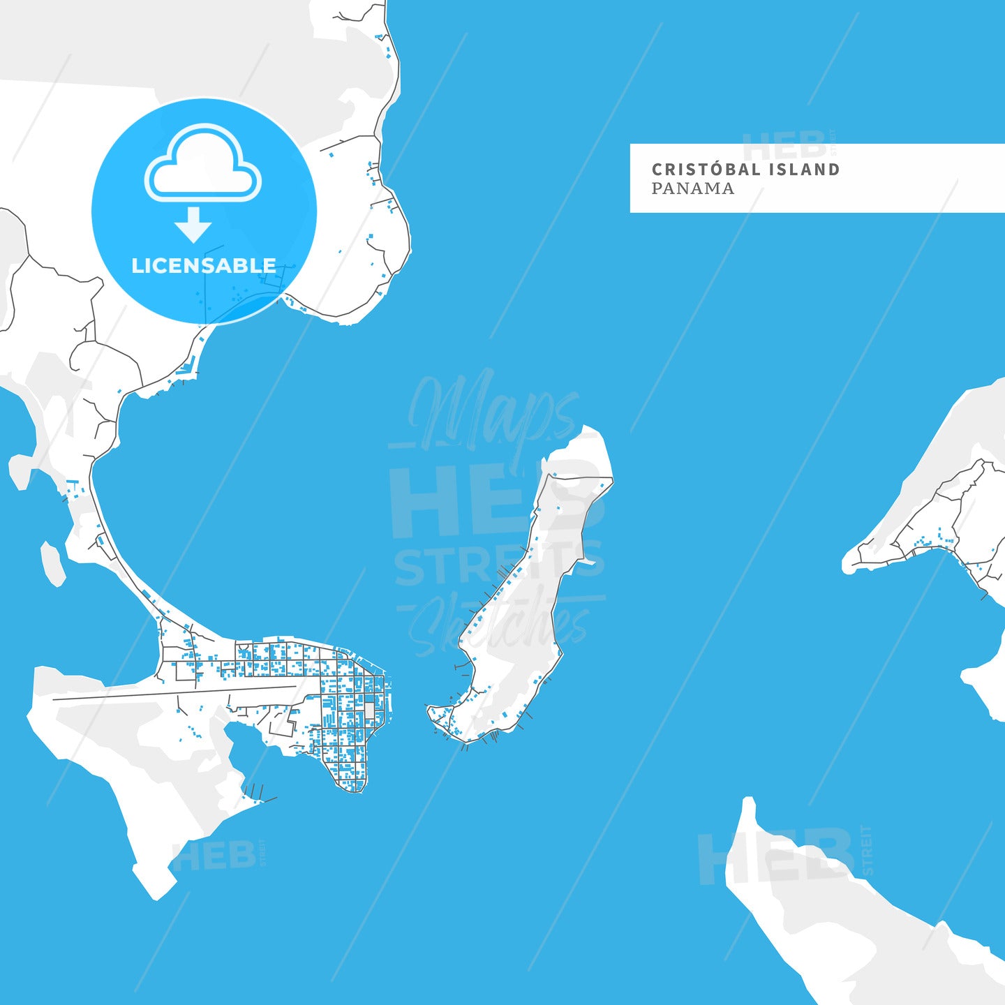 Map of Cristobal Island