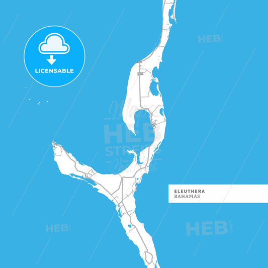 Map of Eleuthera Island